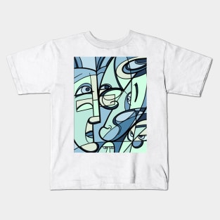 portrait cubism Kids T-Shirt